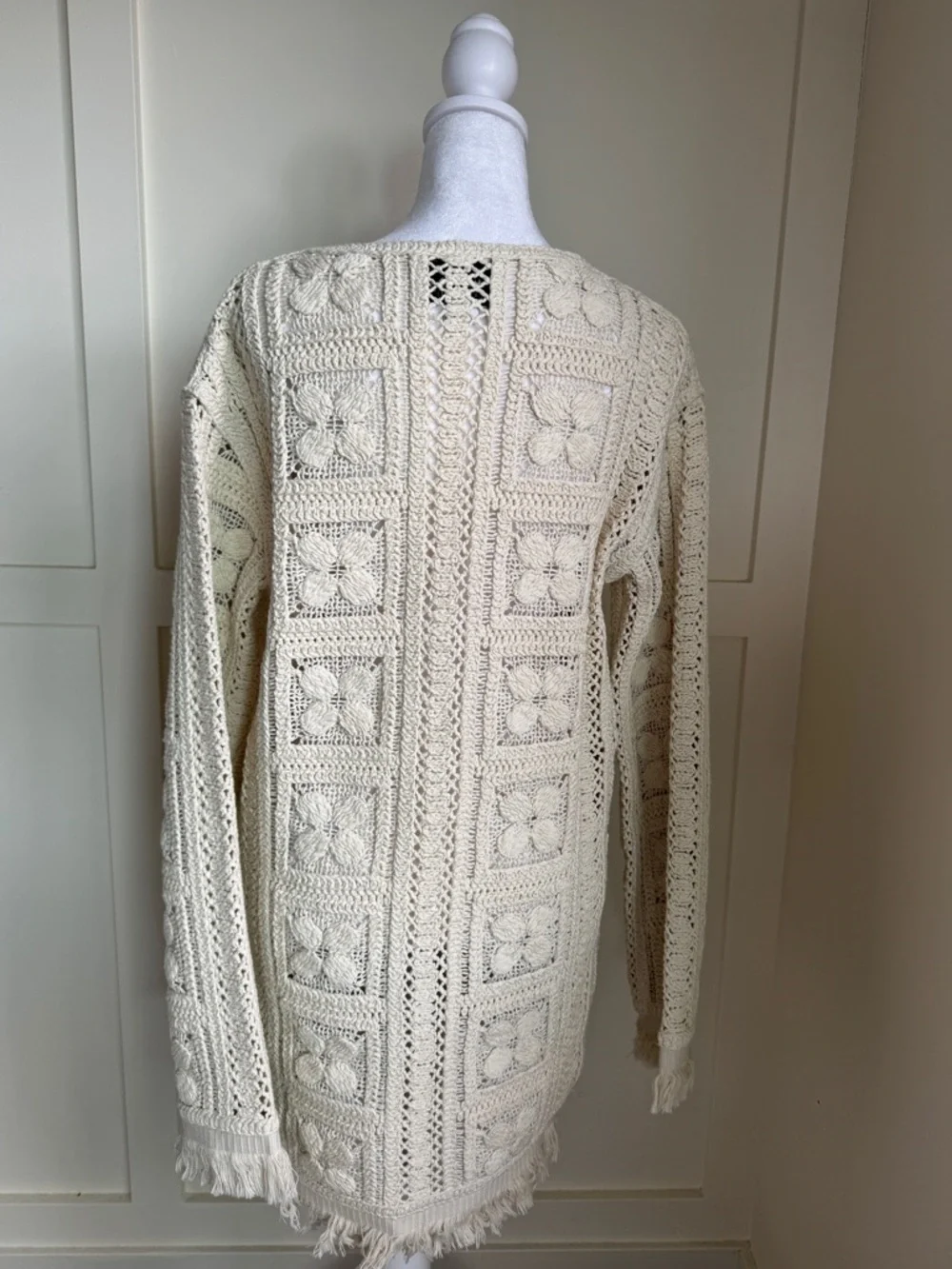 H&M Edition Cream Crochet Tank Top - Picture 7 of 10